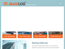 Tablet Screenshot of maxilog.com.tr